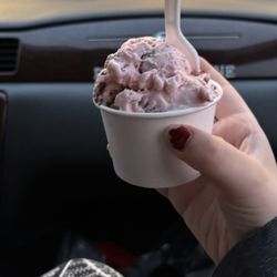 Station 66 - One scoop of Amaretto Cherry ice cream.