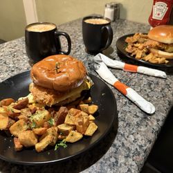 Root & Press - You had me at "hash brown pancake on a sandwich."