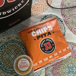 Jimmy John's - Pita chips and hummus