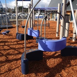 Percival Landing Playground - Some of the climbing equipment