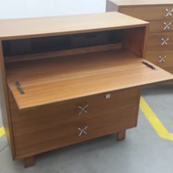 Better Than New Furniture Repair - The top false front drawer opens to be a desk with hidden area inside for letters