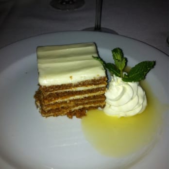 Ocean Prime - 5/10 layers of the Ten Layer Carrot Cake - Seafood Near Me - Dallas, Texas