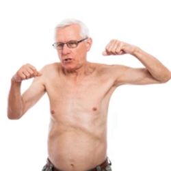 Pakachoag Golf Course - Old shirtless guy