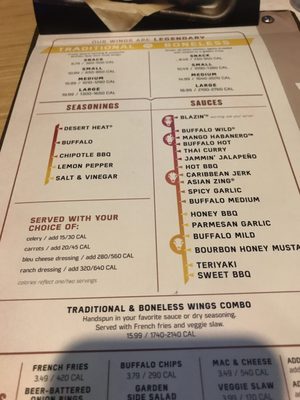 Menu photo 2 Buffalo Wild Wings Mansfield, TX