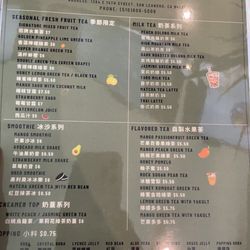 Tea O’clock - Menu 9/14/23