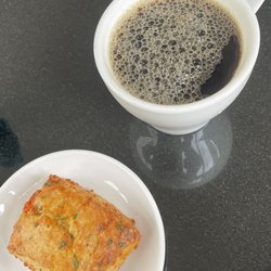 Pharmacy Coffee - Great coffee and a tasty savory biscuit.