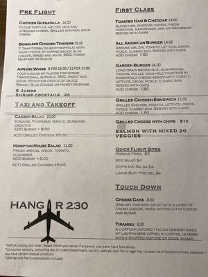 Menu photo 3 Hangar 230 Revere, MA Menu photo 3 Hangar 230 Revere, MA
