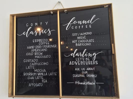 Menu photo 8 Found Coffee Los Angeles, CA