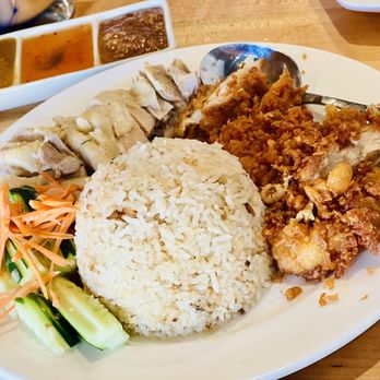 Luck Gai Cafe - Might combo (Poached and fried chicken) - Chicken Shop Near Me - Anaheim, California Luck Gai Cafe - Might combo (Poached and fried chicken) - Chicken Shop Near Me - Anaheim, California