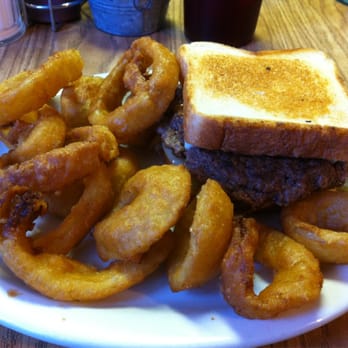 Texas Star Cafe - Burger and rings. - New American Near Me - New Ulm, Texas
