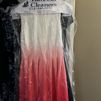 Harbour Cleaners - Dress with underarm stains removed carefully so that colors of dress would not blend. Dress now ready to wear for wedding. - Sewing & Alterations Near Me - Huntington Beach, California Harbour Cleaners - Dress with underarm stains removed carefully so that colors of dress would not blend. Dress now ready to wear for wedding. - Sewing & Alterations Near Me - Huntington Beach, California