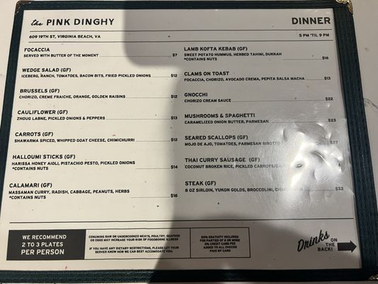 Menu photo 7 The Pink Dinghy Virginia Beach, VA Menu photo 7 The Pink Dinghy Virginia Beach, VA