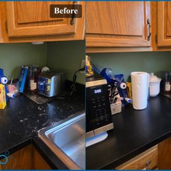 MaidPro Salem - Counter before and after