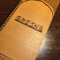 Green's - Fancy wooden menu!