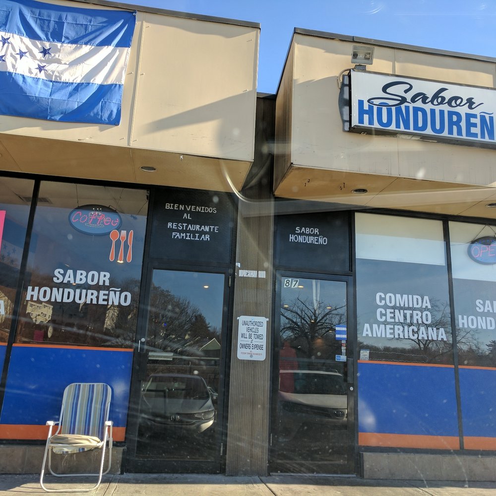Sabor Hondureno - Restaurant front, busy parking is only downside but stay focused there's gold inside! - Honduran Near Me - Norwalk, Connecticut Sabor Hondureno - Restaurant front, busy parking is only downside but stay focused there's gold inside! - Honduran Near Me - Norwalk, Connecticut