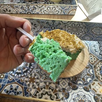 Qamaria Coffee - Pistachio milk cake - Coffee & Tea Near Me - Fullerton, California