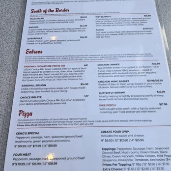 SandHill - Menu - Pizza Near Me - Marshall, Michigan