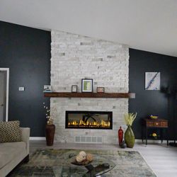 Fireplace & Stone Creations - Fireplace wall done by Fireplace & Stone Creations