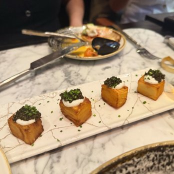 The Pressroom - Caviar potato pave - Cocktail Bars Near Me - San Jose, California The Pressroom - Caviar potato pave - Cocktail Bars Near Me - San Jose, California