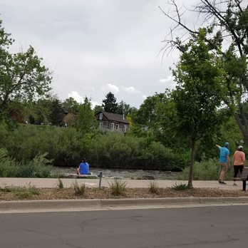 Bridgewater Grill - Clear Creek River with tubers and clean living folks with their families. - American Near Me - Golden, Colorado