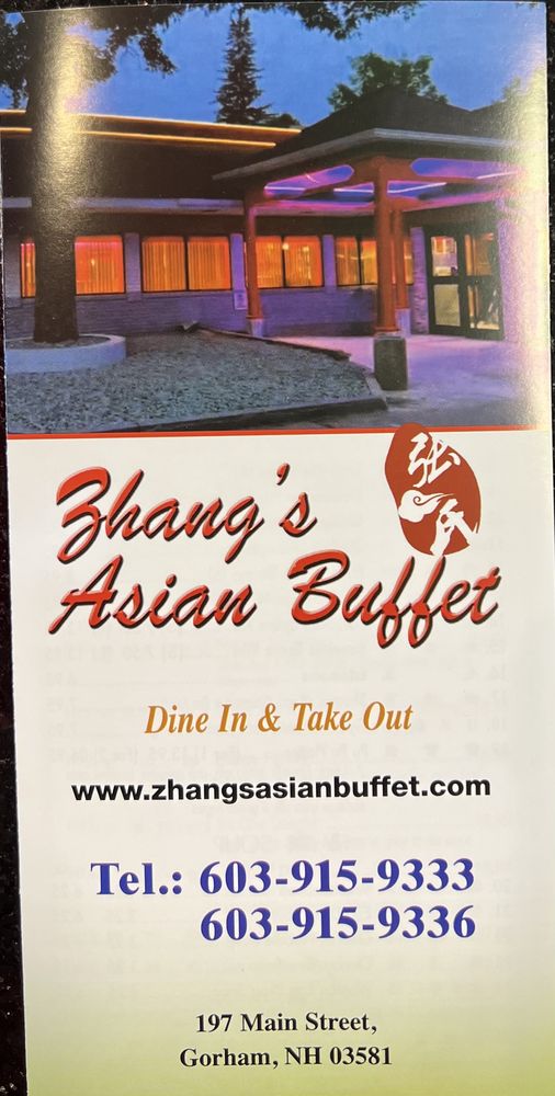 ZHANG’S ASIAN BUFFET Updated March 2024 197 Main St, Gorham, New