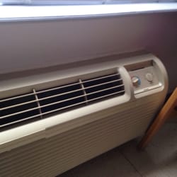 Cherry Rehblttn & assist - They did a major clean-up of this a/c unit after I complained. However, a close-up inspection shows more dirt.