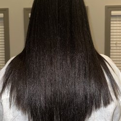 Great Clips - The after effect of a "cut" and a "fix" to hair that previously touched my lower back after requesting a 1 inch trim.