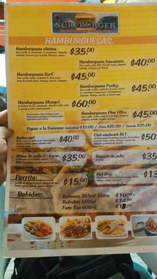Menu photo 2 Surf Burger León, GUA