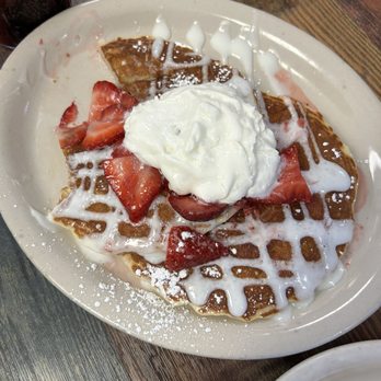 Brandon's Diner - Strawberry and Banana Pancakes - Breakfast & Brunch Near Me - Riverside, California