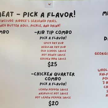 Ribbee’s - Menu - Barbeque Near Me - Fort Worth, Texas Ribbee’s - Menu - Barbeque Near Me - Fort Worth, Texas