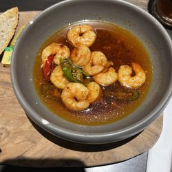 The Forge Black Rock Steakhouse - These are a starter. Supposed to be prawns, but I would call these "medium sautéed shrimp".