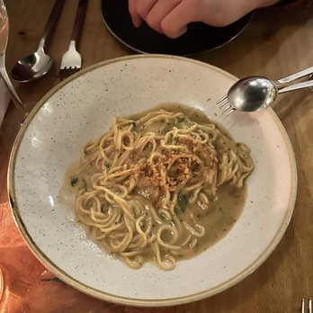 Itria - SPAGHETTI, CANTABRIAN ANCHOVY, CARMELIZED ONION BUTTER - Italian Near Me - San Francisco, California Itria - SPAGHETTI, CANTABRIAN ANCHOVY, CARMELIZED ONION BUTTER - Italian Near Me - San Francisco, California