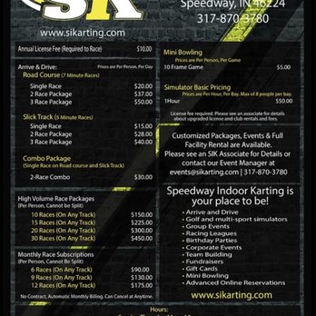 Speedway Indoor Karting - Go Karts Near Me - Speedway, Indiana Speedway Indoor Karting - Go Karts Near Me - Speedway, Indiana