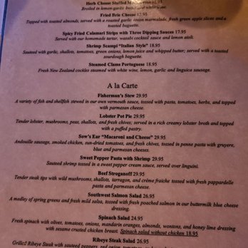 The Sow's Ear - Appetizer and A'la carte menu - Cafes Near Me - Cambria, California