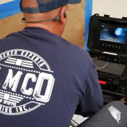 Almco Plumbing - Watching pre, during and post work progress with the camera