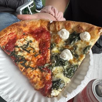 Pedroso's Pizza - white spinach and margherita - Pizza Near Me - Austin, Texas Pedroso's Pizza - white spinach and margherita - Pizza Near Me - Austin, Texas