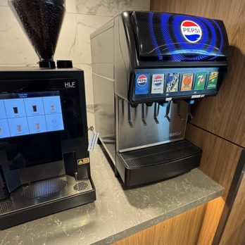 Plaza Premium Lounge - Coffee and Soda drinks - Airport Lounges Near Me - Toronto, Ontario
