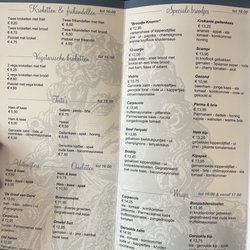 De Graaf Van Gelre - Menu