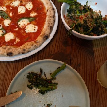 Pizzaiolo - Margherita pizza and broccolini - Italian Near Me - Oakland, California Pizzaiolo - Margherita pizza and broccolini - Italian Near Me - Oakland, California