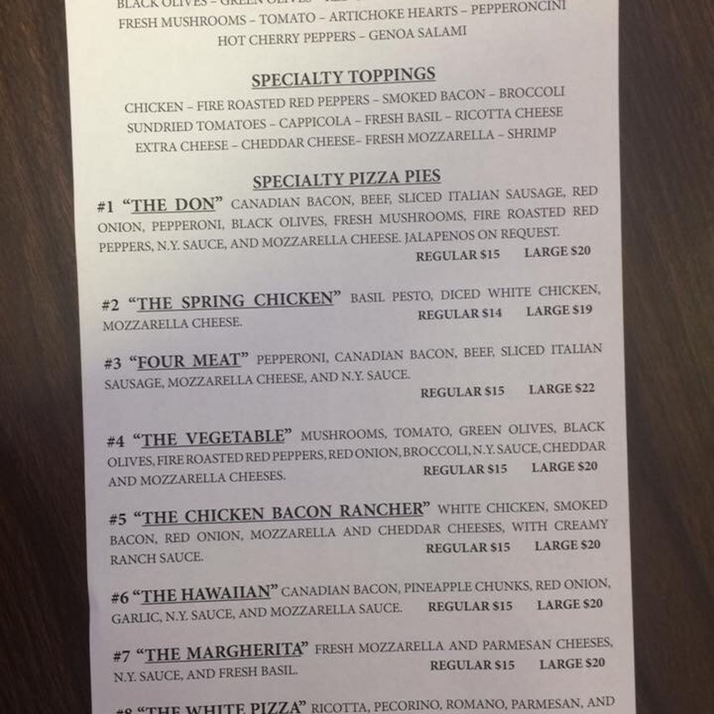 DiCintio's Pizza Cucina - Menu Pg 2 - Pizza Near Me - Marlow, Oklahoma