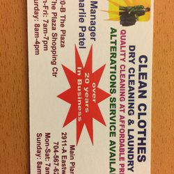 Clean Clothes Dry Cleaners