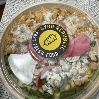 Gyro Republic - Chicken Rice Bowl - Mediterranean Near Me - Houston, Texas