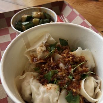 The Dumpling Lady - Shrimp and chicken dumplings - Szechuan Near Me - Charlotte, North Carolina The Dumpling Lady - Shrimp and chicken dumplings - Szechuan Near Me - Charlotte, North Carolina