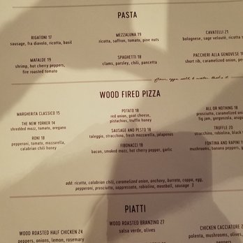 Grana - Menu - Italian Near Me - Atlanta, Georgia