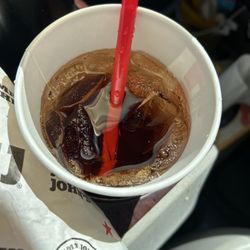 Jimmy John's - Brown sparkling water. not dr pepper. absolutely disgusting.