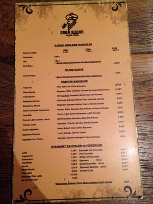 Menu photo 4 Baba Budan Coffee House Istanbul, 34