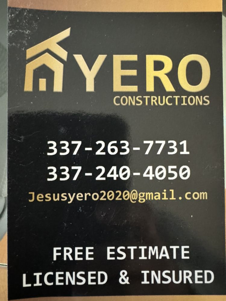 Slide of Yero Constructions