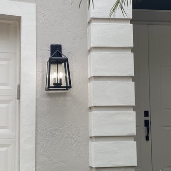 Black & White Services - Installed new exterior lights - Painters Near Me - Doral, Florida Black & White Services - Installed new exterior lights - Painters Near Me - Doral, Florida