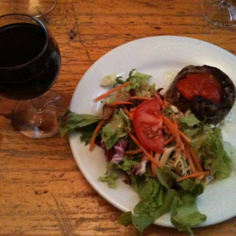 Le Jardin d'en Face - Cottage cheese, egg plant, and sun dried tomatoes. - French Near Me - Paris, 75
