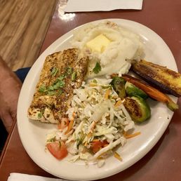Grilled Ling Cod Plate